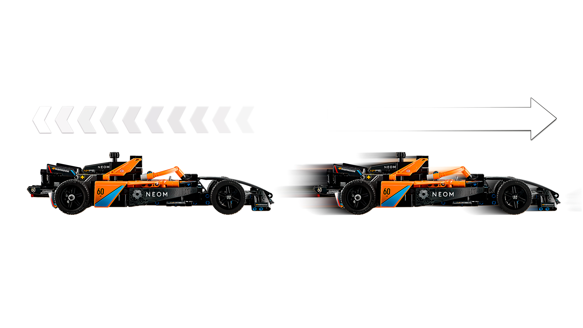 LEGO Technic NEOM McLaren Formula E Race Car 4 LEGO Technic NEOM McLaren Formula E Race Car - Image 4
