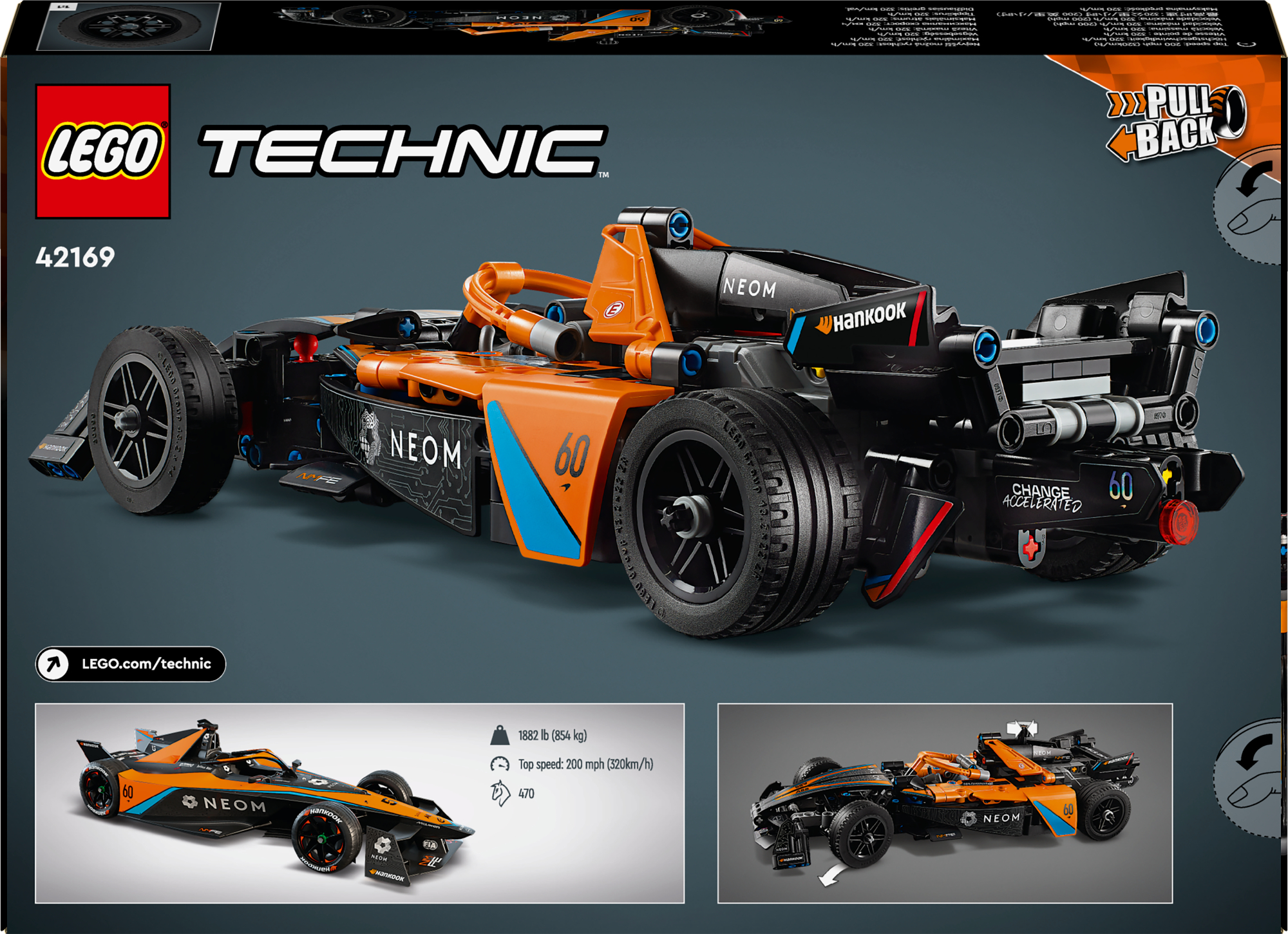 LEGO Technic NEOM McLaren Formula E Race Car 6 LEGO Technic NEOM McLaren Formula E Race Car - Image 6