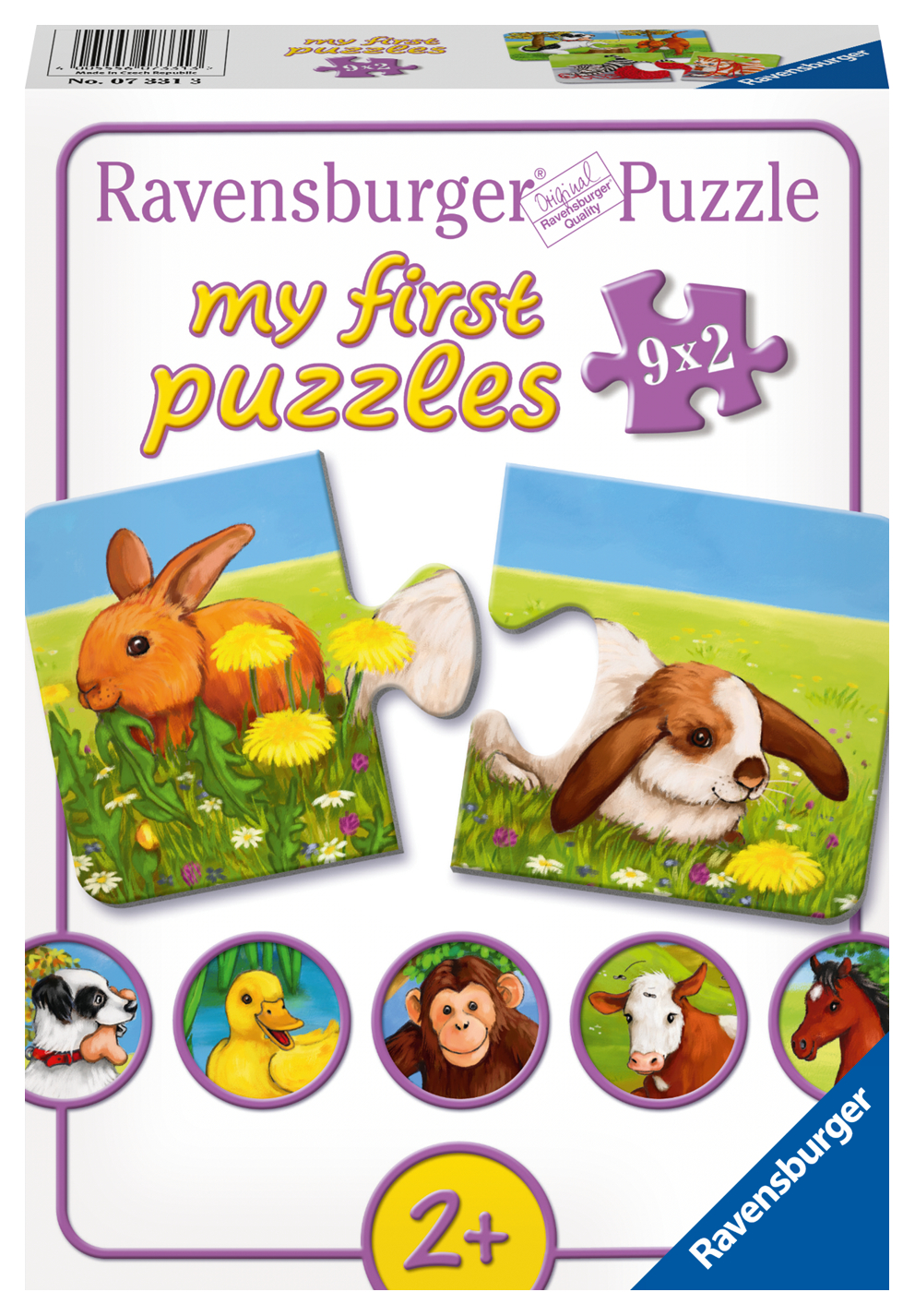 Ravensburger minu esimene pusle 9×2 tk  Loomabeebid