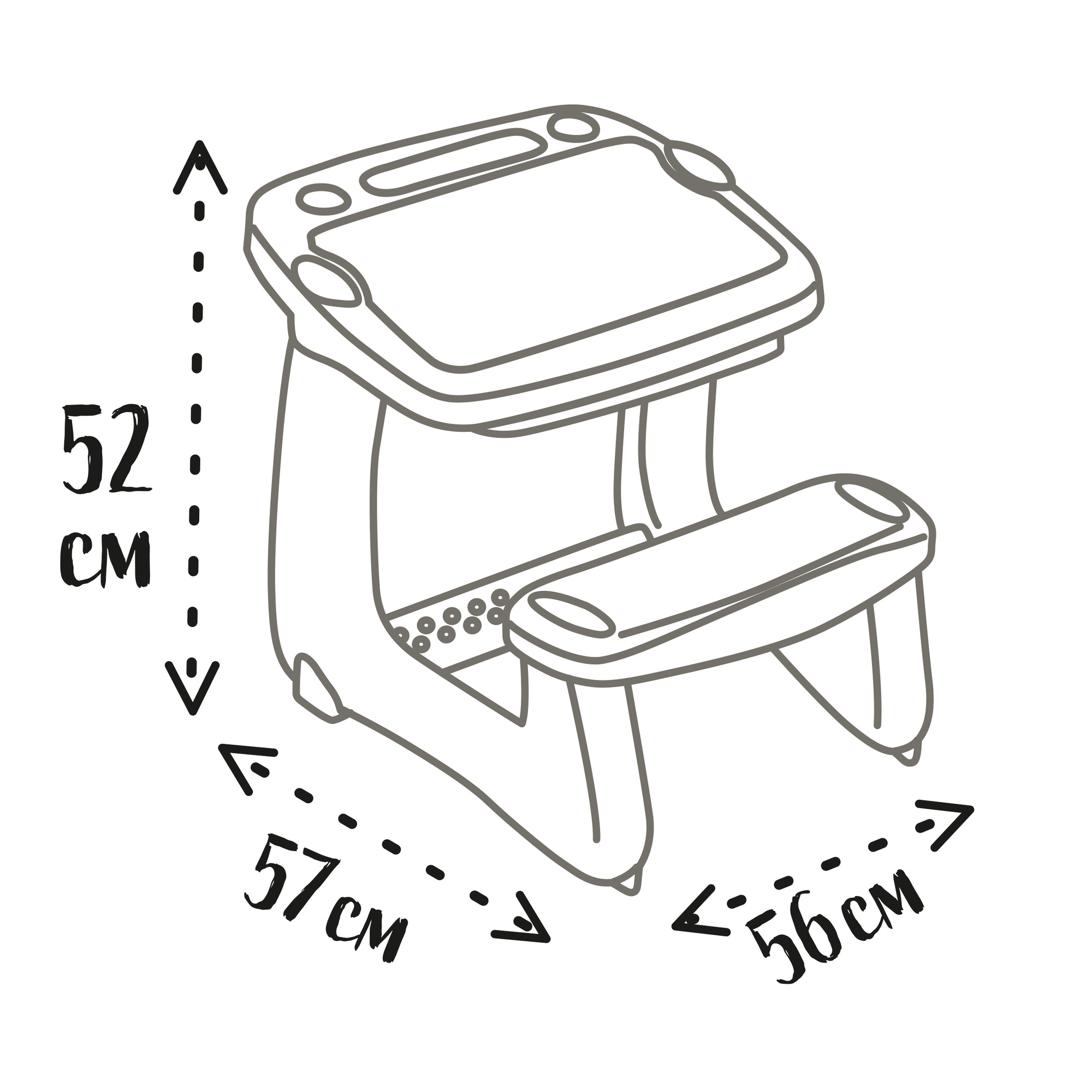 Smoby Kirjutuslaud kaks ühes värviline 6 Smoby Kirjutuslaud kaks ühes värviline - Image 6