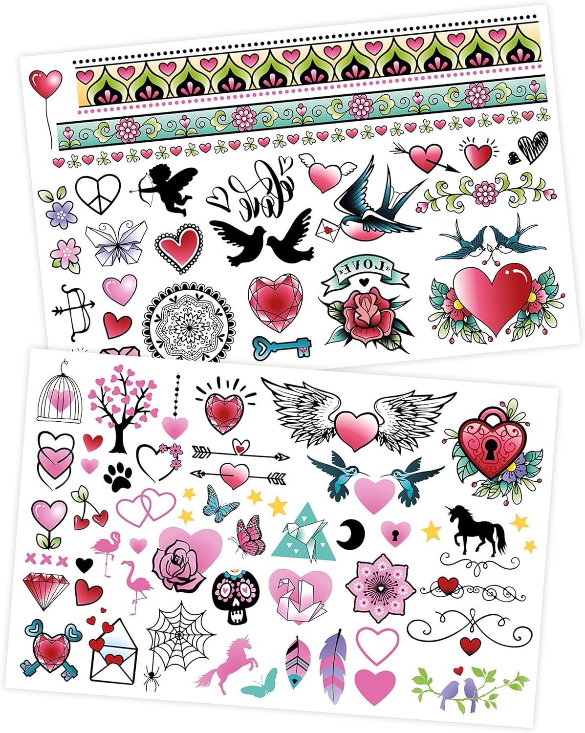 Buki mahapestav tattoo 75 tk - värviline 2 Buki mahapestav tattoo 75 tk - värviline - Image 2