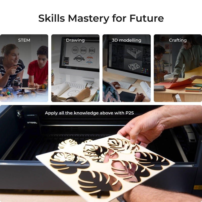 xTool P2S 55W töölaua CO2 laserlõikuri hariduskomplekt 3 xTool P2S 55W töölaua CO2 laserlõikuri hariduskomplekt - Image 3