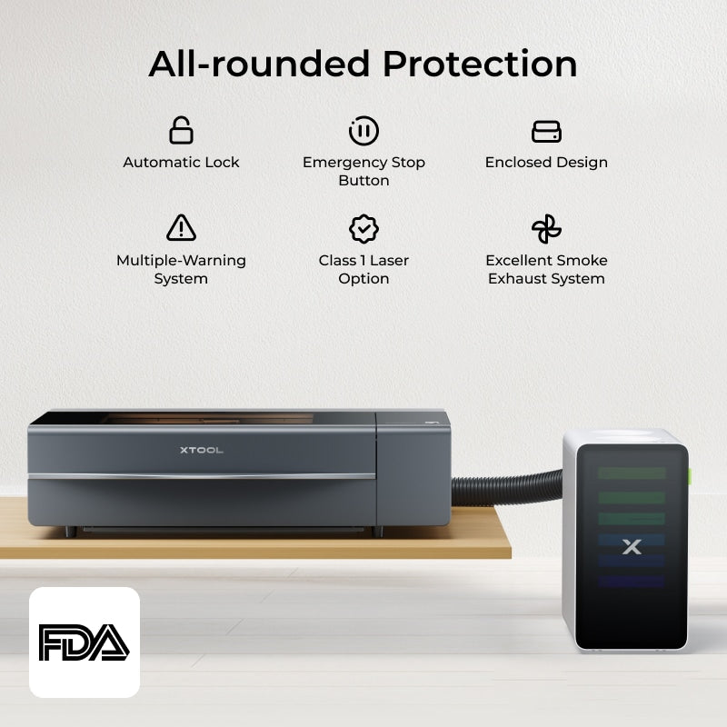 xTool P2S 55W töölaua CO2 laserlõikuri hariduskomplekt 6 xTool P2S 55W töölaua CO2 laserlõikuri hariduskomplekt - Image 6