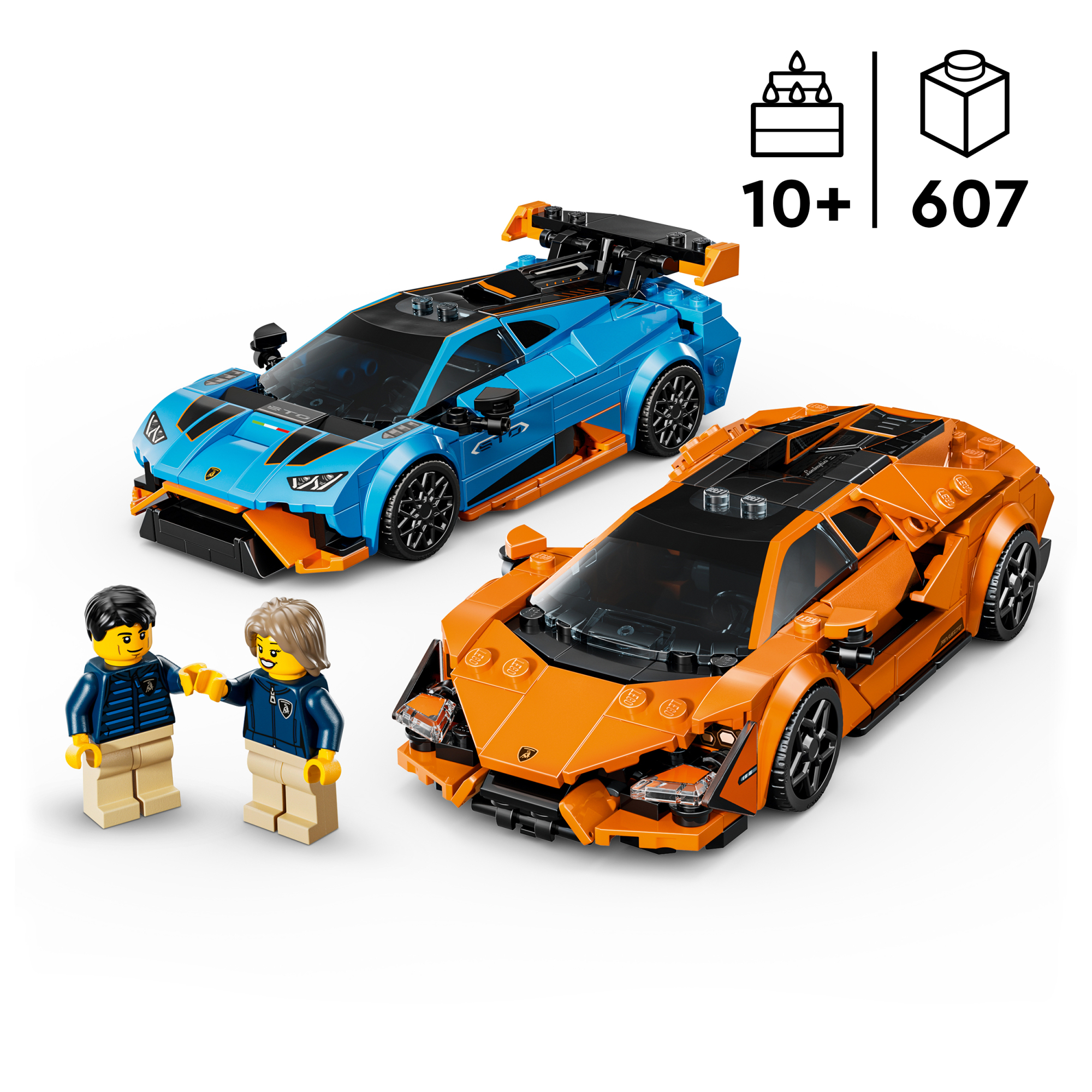 LEGO Speed Champions Lamborghini Revuelto ja Huracán STO 2 LEGO Speed Champions Lamborghini Revuelto ja Huracán STO - Image 2