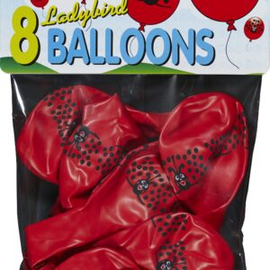 Bini lepatriinudega õhupallid, 8 tk