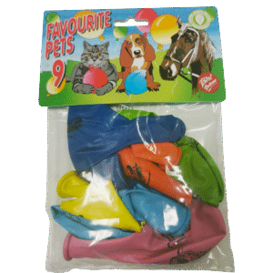 Bini loomadega õhupallid, 9 tk
