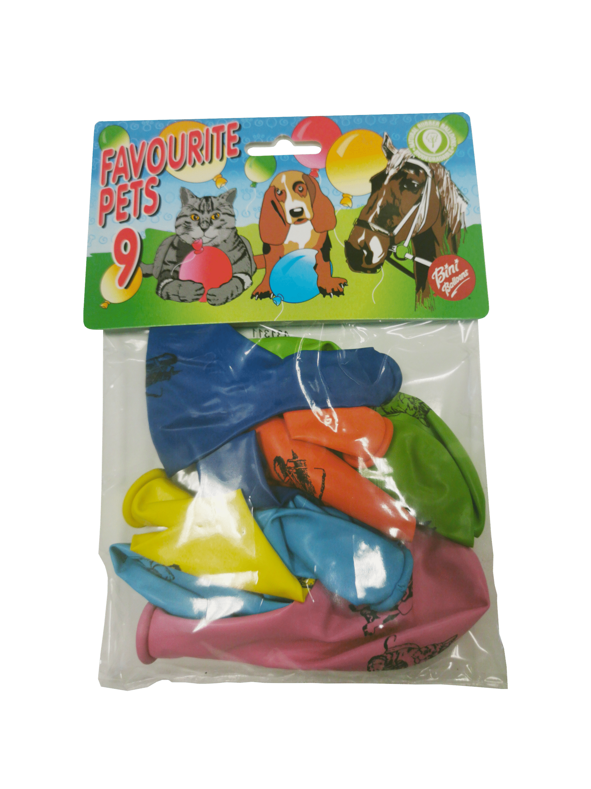 Bini loomadega õhupallid, 9 tk 1 Bini loomadega õhupallid, 9 tk