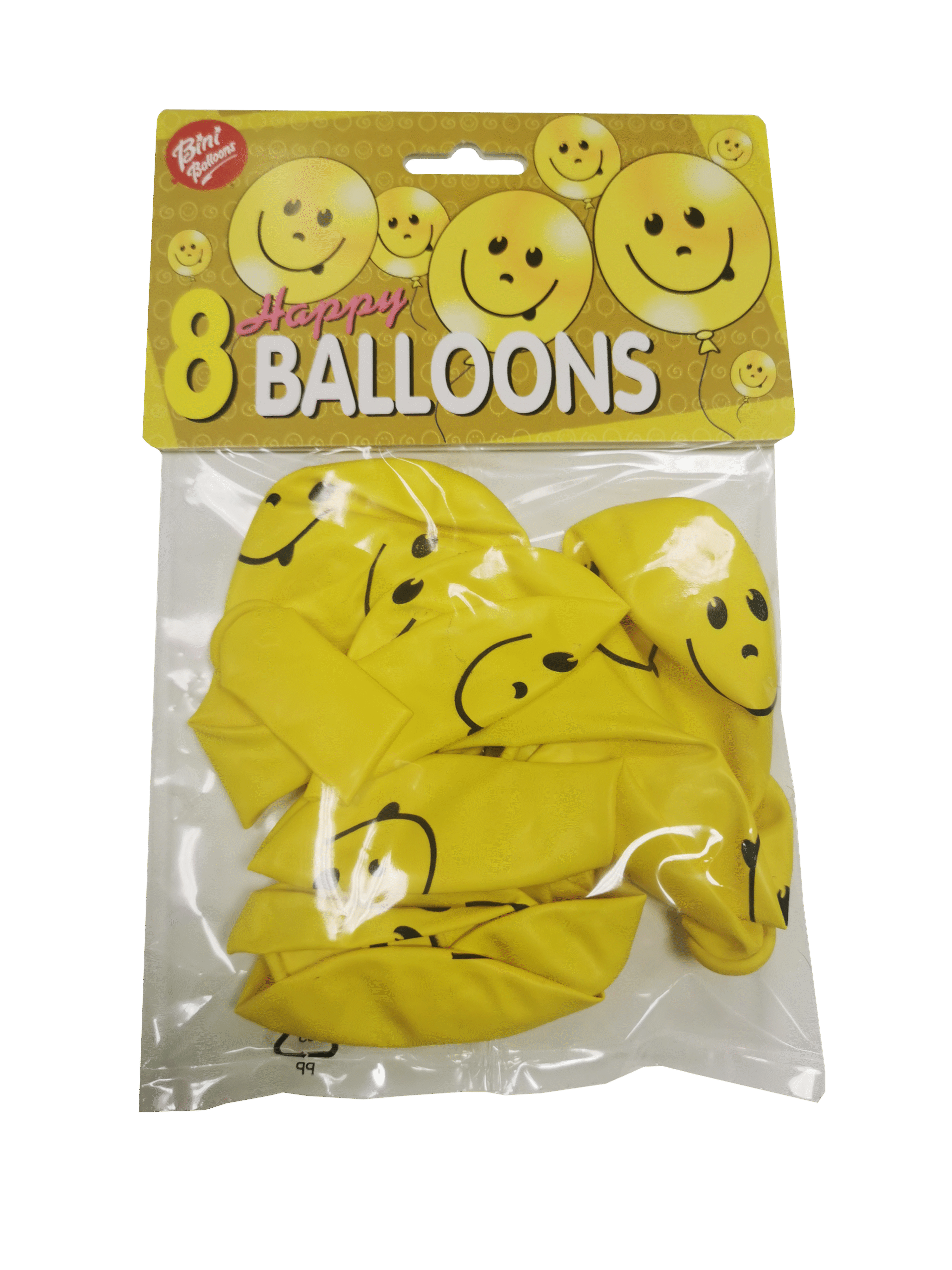 Bini naerunägudega õhupallid, 8 tk 1 Bini naerunägudega õhupallid, 8 tk