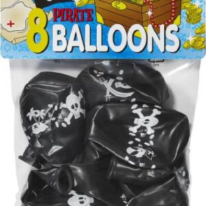 Bini piraaditeemalised õhupallid, 8 tk