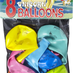 Mänguasjade esileht 74 Bini ükssarvikutega õhupallid, 8 tk