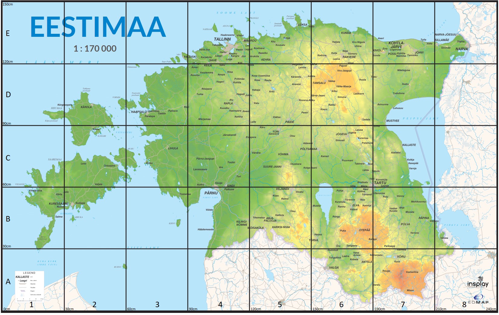 Dash roboti Eesti kaardiga matt