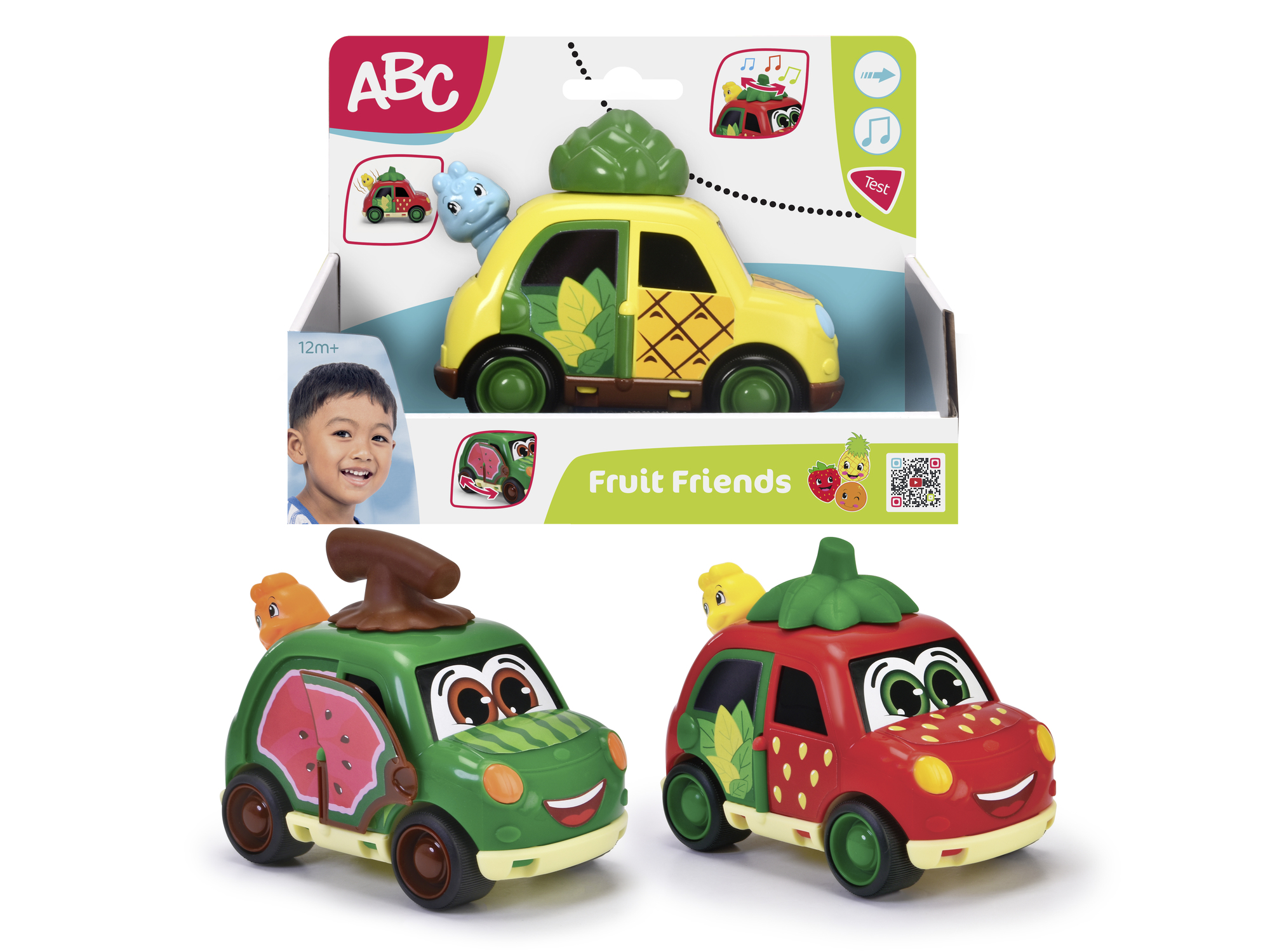 Dickie Toys ABC autod puuvilja sõbrad 3 erinevat 1 Dickie Toys ABC autod puuvilja sõbrad 3 erinevat