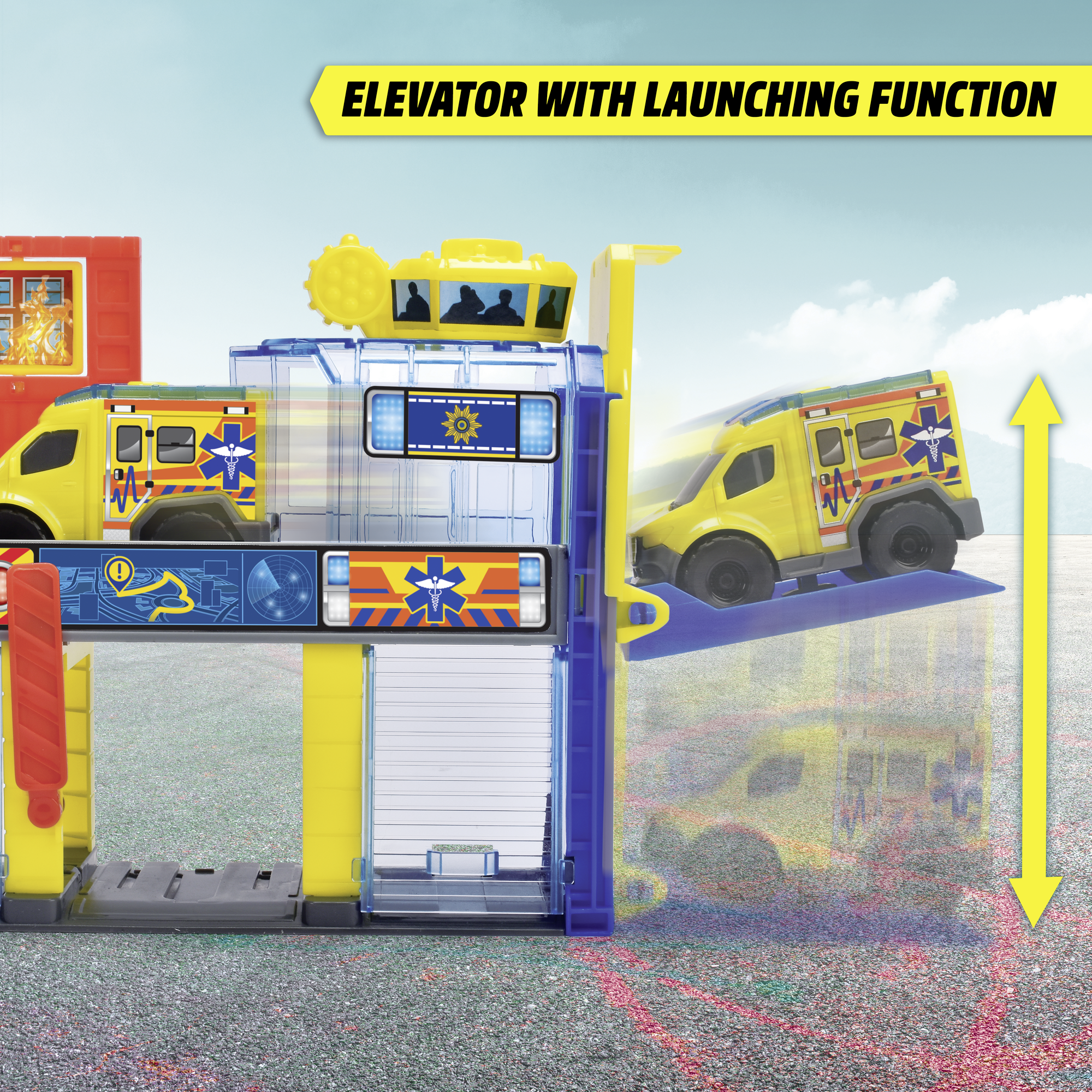 Dickie Toys päästeautode teenindusjaam ja mänguplats 2 Dickie Toys päästeautode teenindusjaam ja mänguplats - Image 2