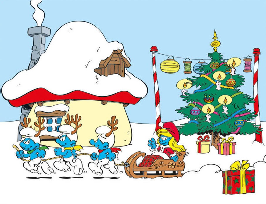 Dino klotsipusle puidust 12 tk Smurfid 2 Dino klotsipusle puidust 12 tk Smurfid - Image 2