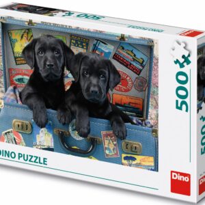 Dino pusle 500 tk Kutsikad kohvris