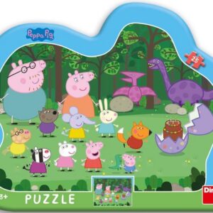 Dino siluett plaatpusle 25 tk Põrsas Peppa
