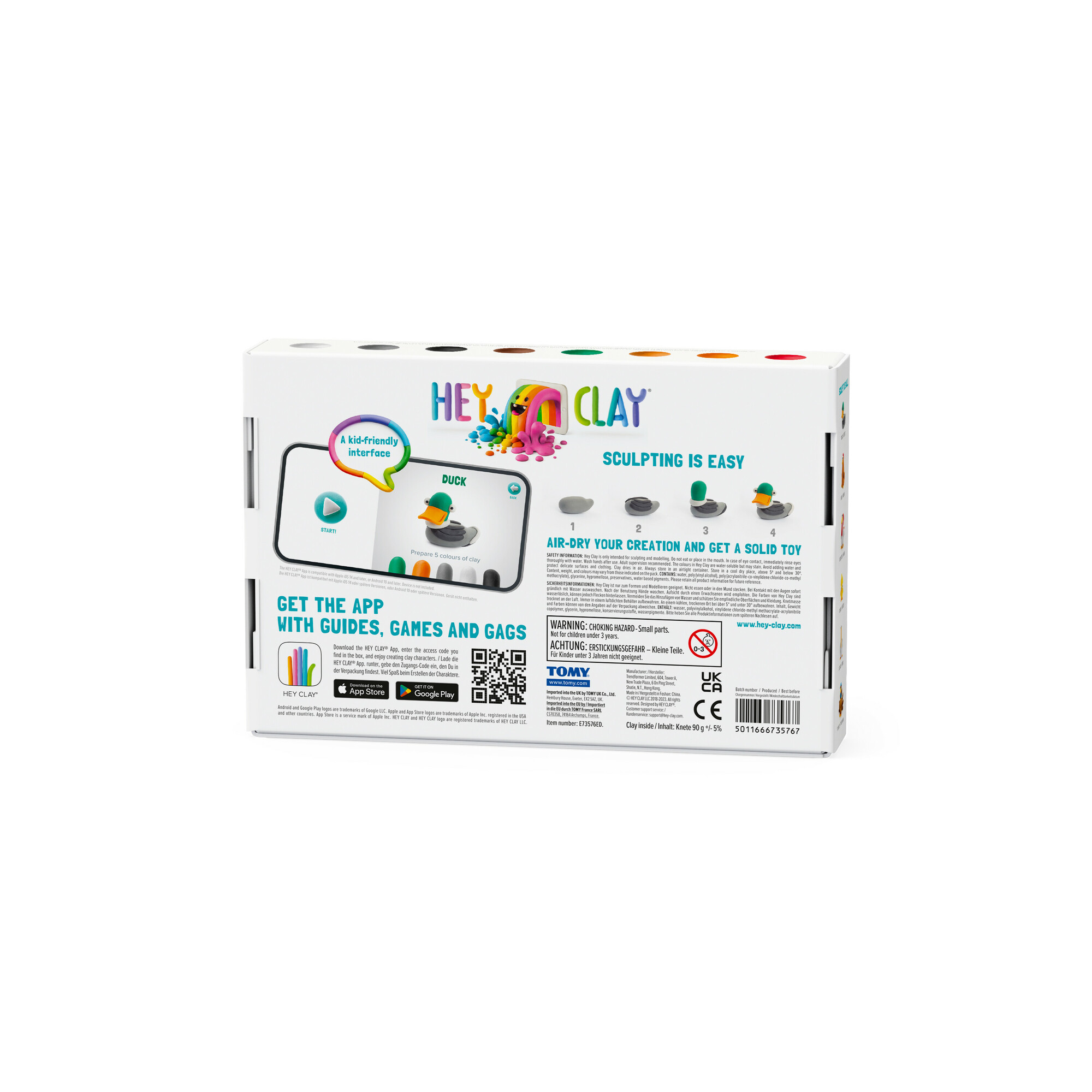 HEY CLAY voolimismass 6 tk: farmilindude valik 2 HEY CLAY voolimismass 6 tk: farmilindude valik - Image 2