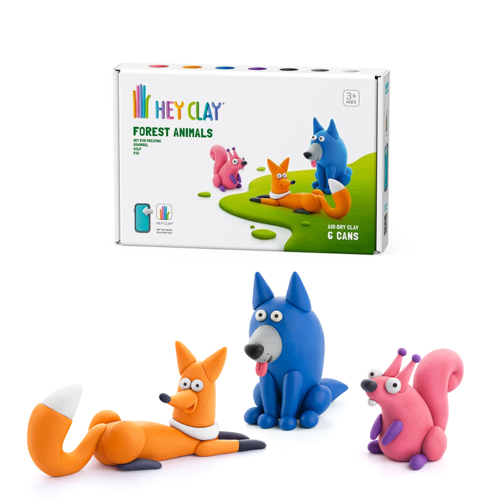 HEY CLAY voolimismass Metsloomade valik 1 2 HEY CLAY voolimismass Metsloomade valik 1 - Image 2