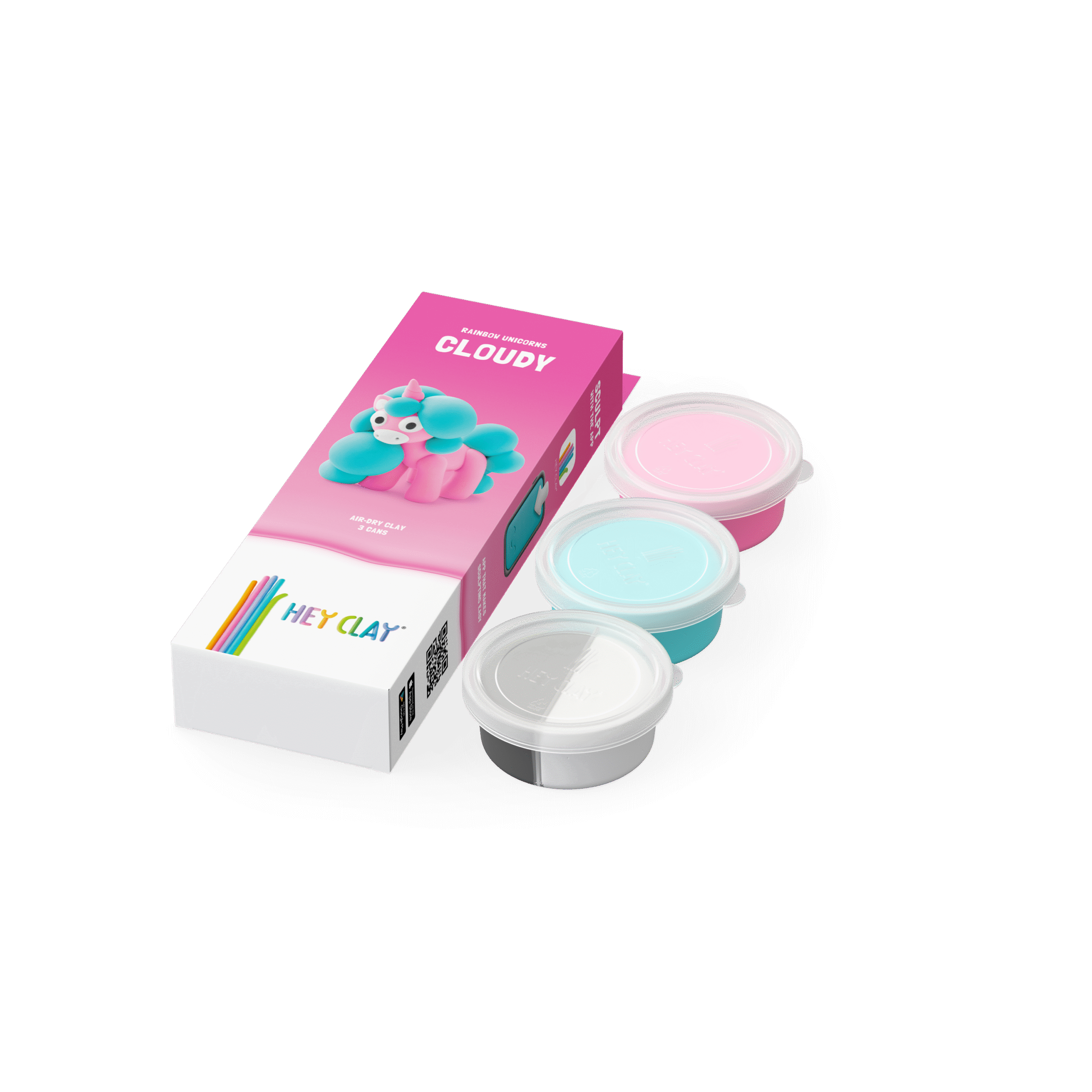 HEY CLAY voolimismass Ükssarvik Pilveke 3 tk 2 HEY CLAY voolimismass Ükssarvik Pilveke 3 tk - Image 2