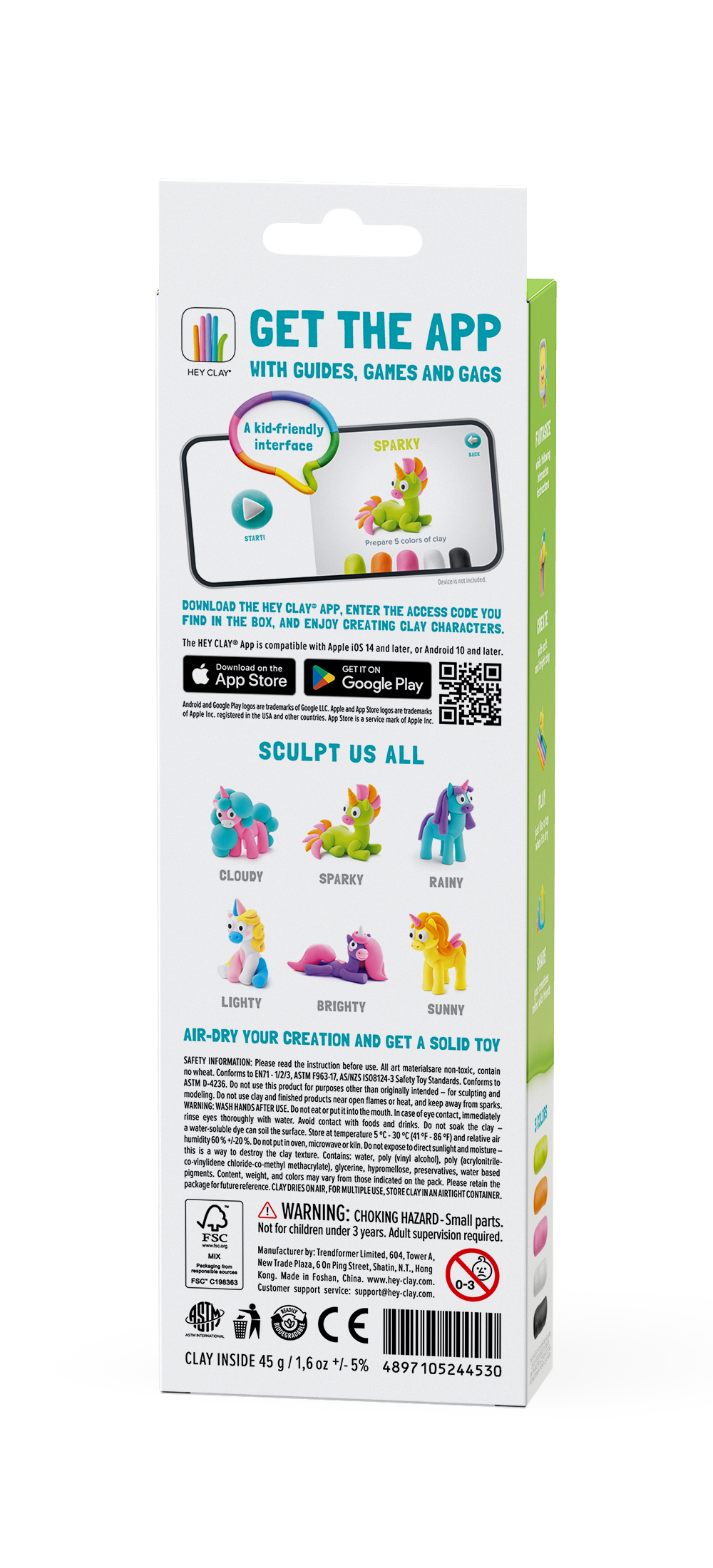 HEY CLAY voolimismass Ükssarvik Sädemeke 3 tk 3 HEY CLAY voolimismass Ükssarvik Sädemeke 3 tk - Image 3