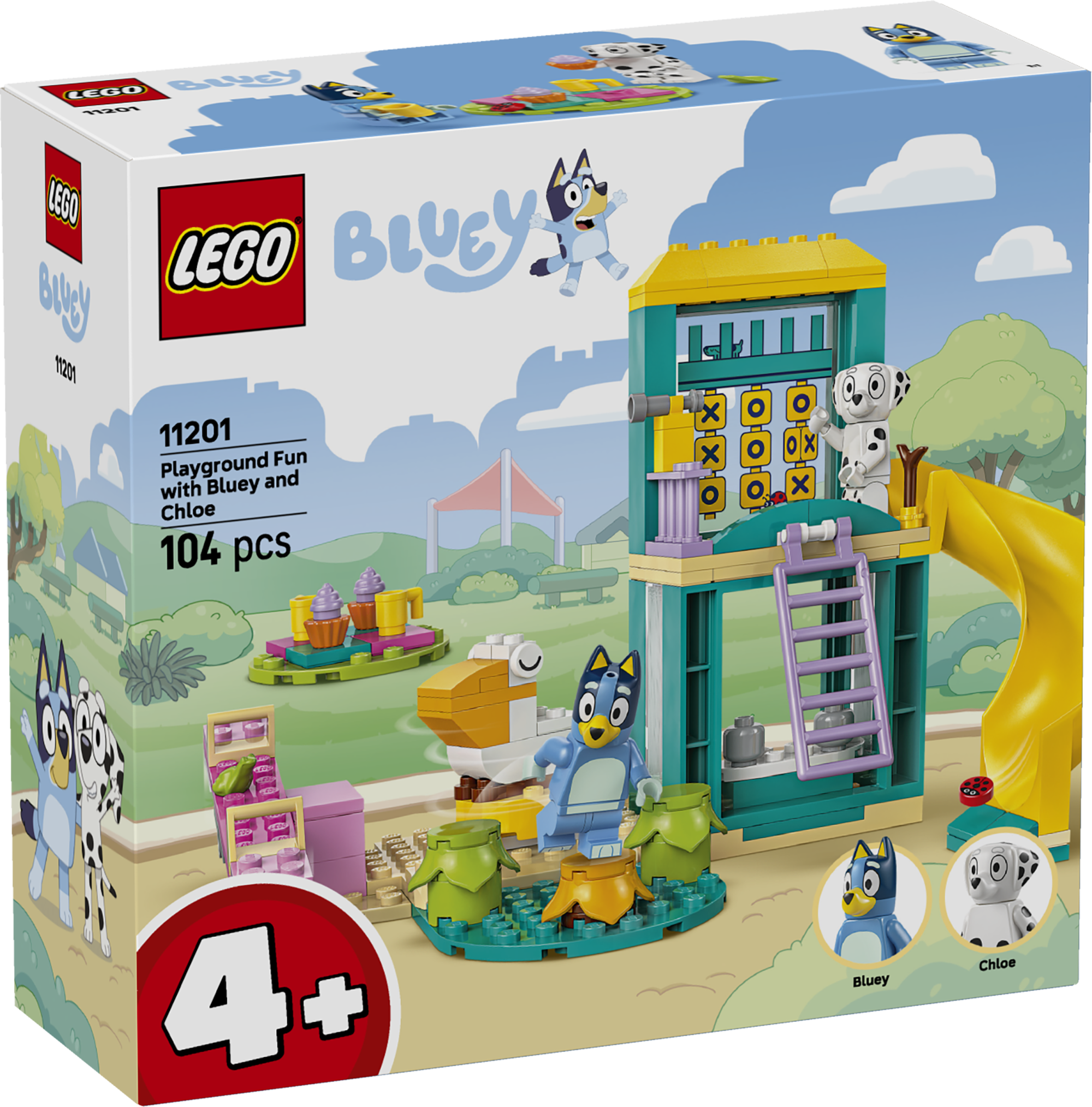 LEGO 4PLUS Bluey ja Chloe lõbus mänguväljak 1 LEGO 4PLUS Bluey ja Chloe lõbus mänguväljak