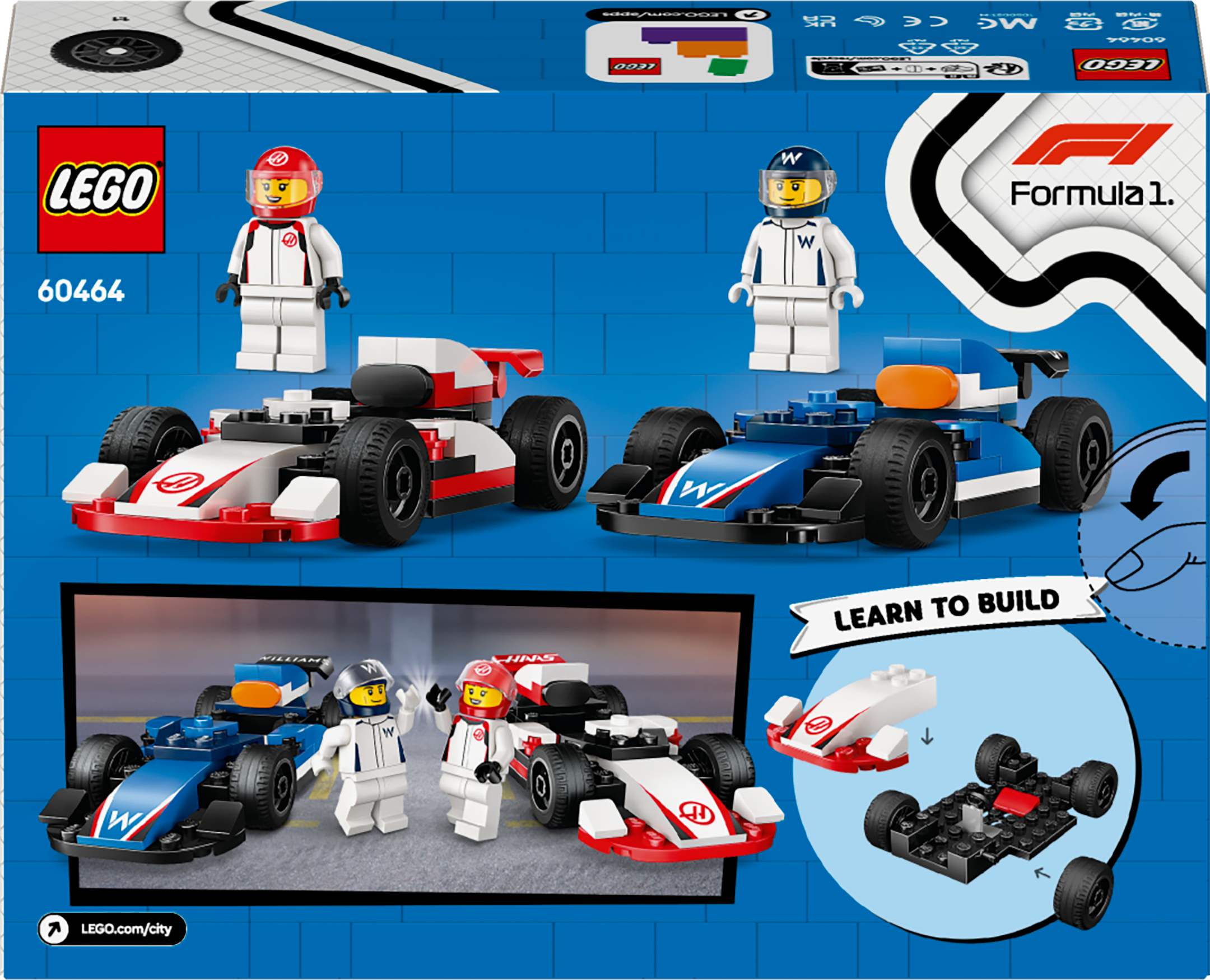 LEGO City F1 Williams ja Haas F1 võidusõiduautod 2 LEGO City F1 Williams ja Haas F1 võidusõiduautod - Image 2
