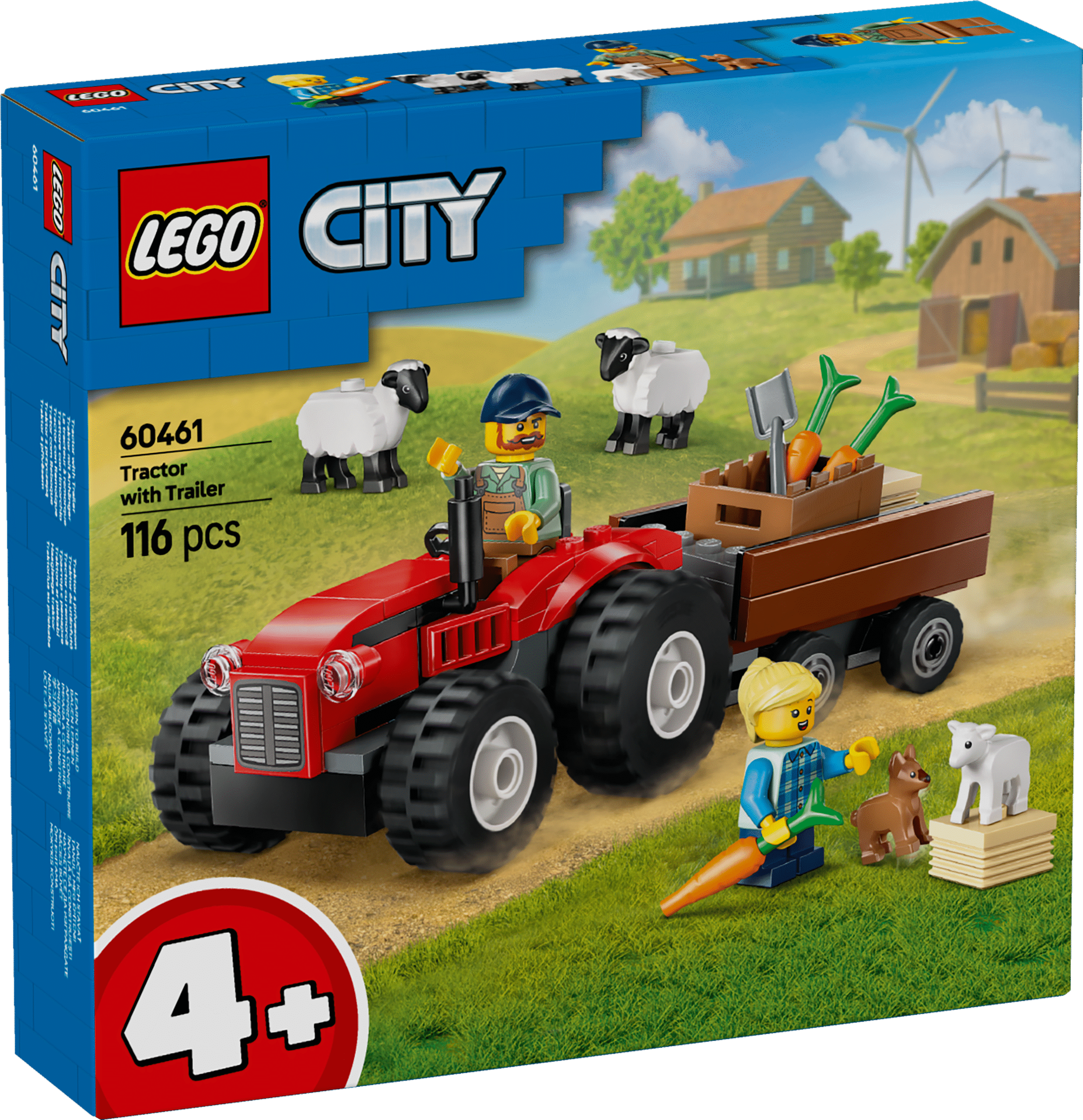 LEGO City Punane farmitraktor haagise ja lambaga 1 LEGO City Punane farmitraktor haagise ja lambaga