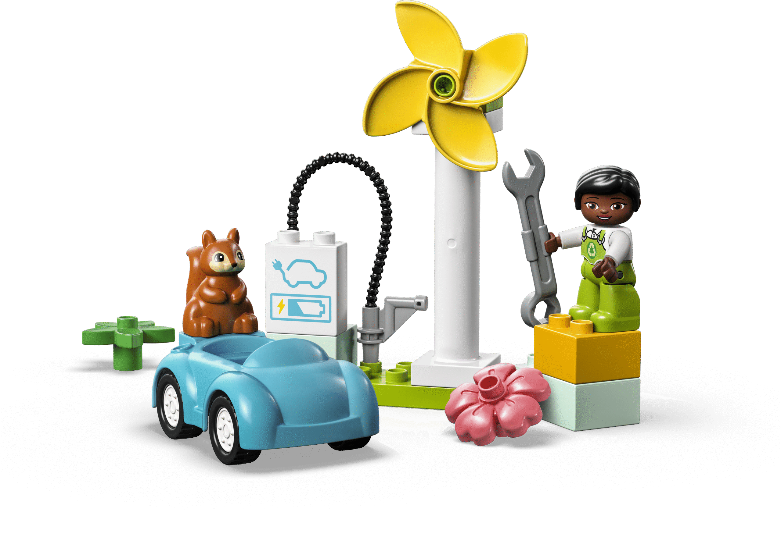 LEGO DUPLO Tuuleturbiin ja elektriauto 2 LEGO DUPLO Tuuleturbiin ja elektriauto - Image 2