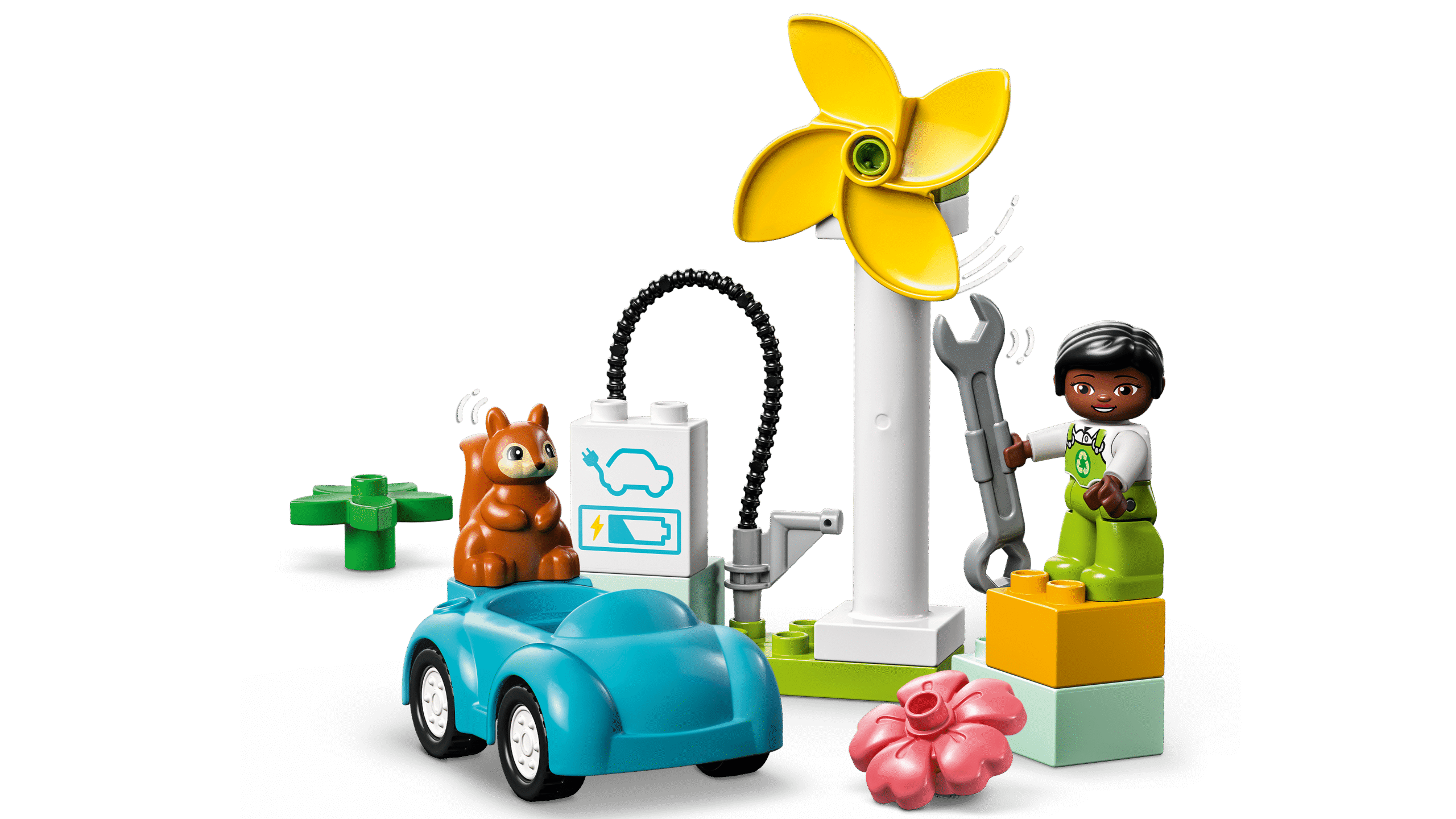 LEGO DUPLO Tuuleturbiin ja elektriauto 3 LEGO DUPLO Tuuleturbiin ja elektriauto - Image 3