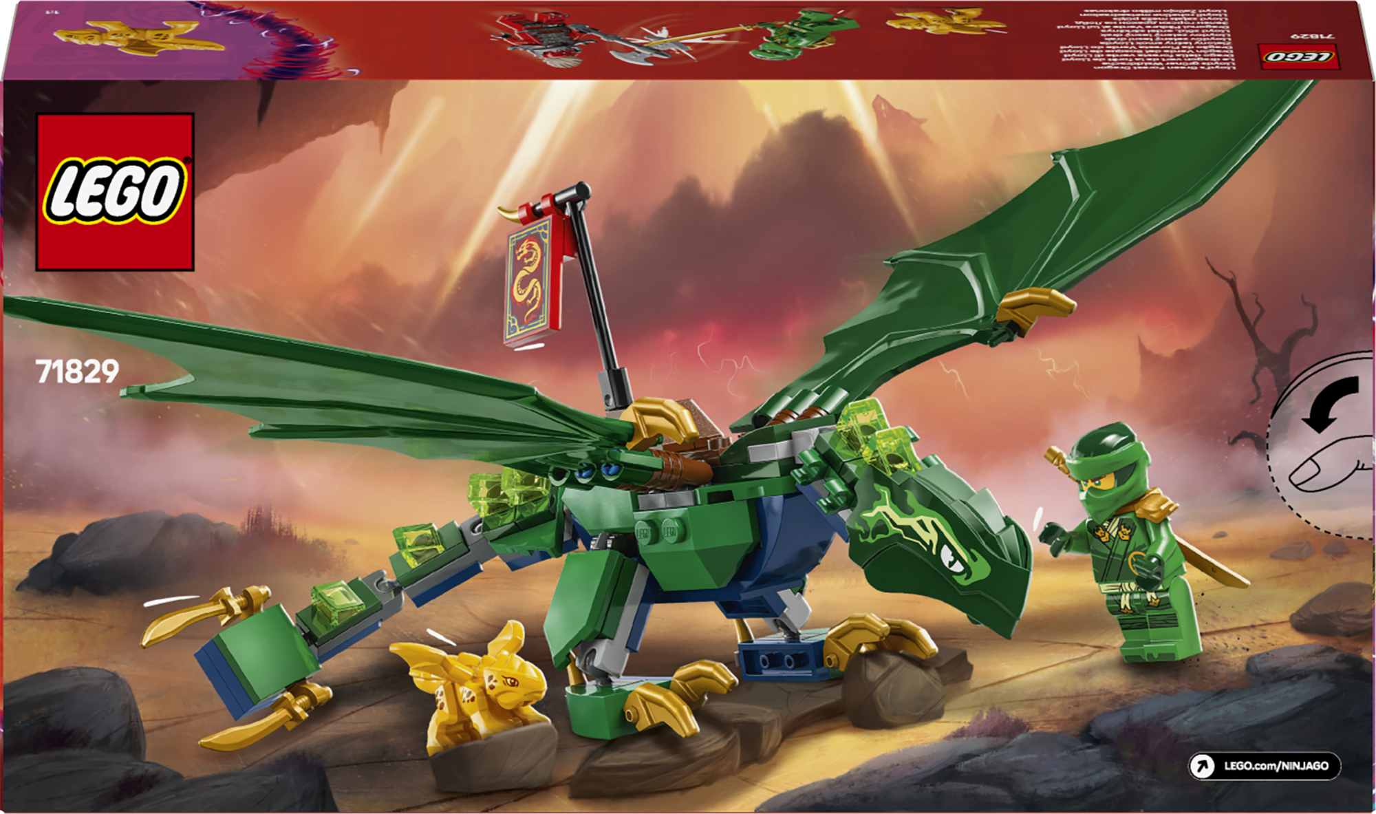 LEGO Ninjago Lloydi roheline metsadraakon 2 LEGO Ninjago Lloydi roheline metsadraakon - Image 2