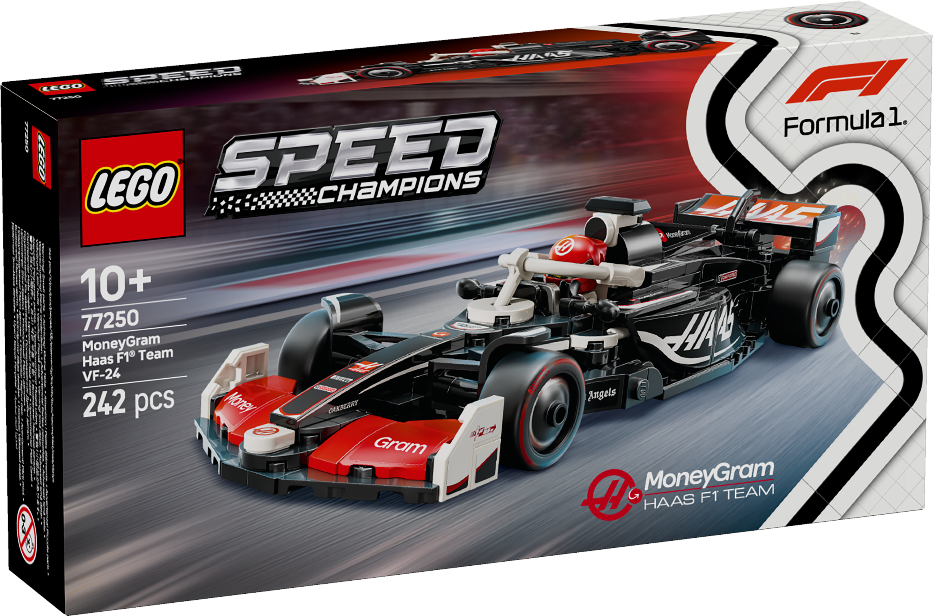 LEGO Speed Champions Moneygram HAAS F1 Team VF-24 võidusõiduauto