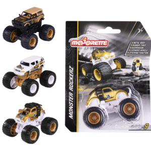 Majorette monsterauto Rockerz kuldne 3 erinevat