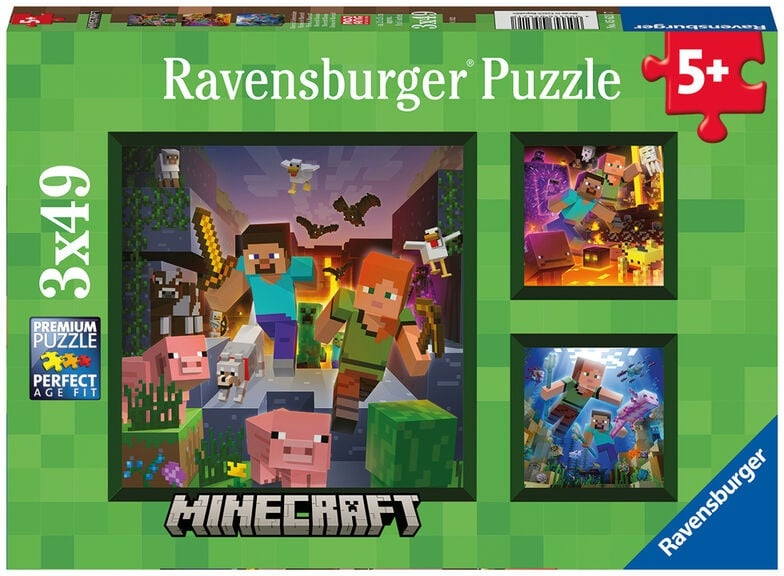 Ravenburgeri pusle 3x49 tk Minecraft 1 Ravenburgeri pusle 3x49 tk Minecraft