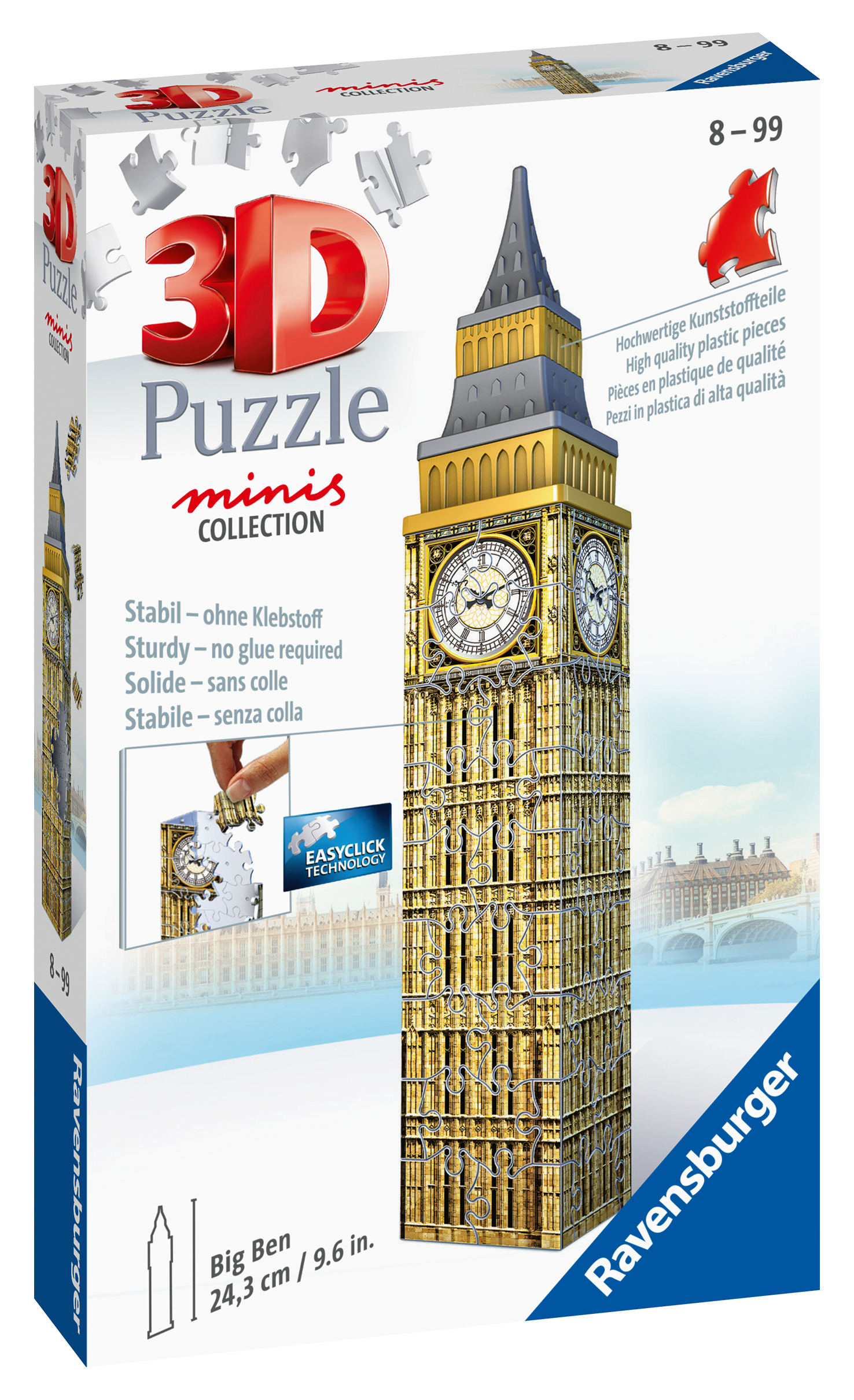 Ravensburger 3D minipusle 60 tk Big Ben 1 Ravensburger 3D minipusle 60 tk Big Ben