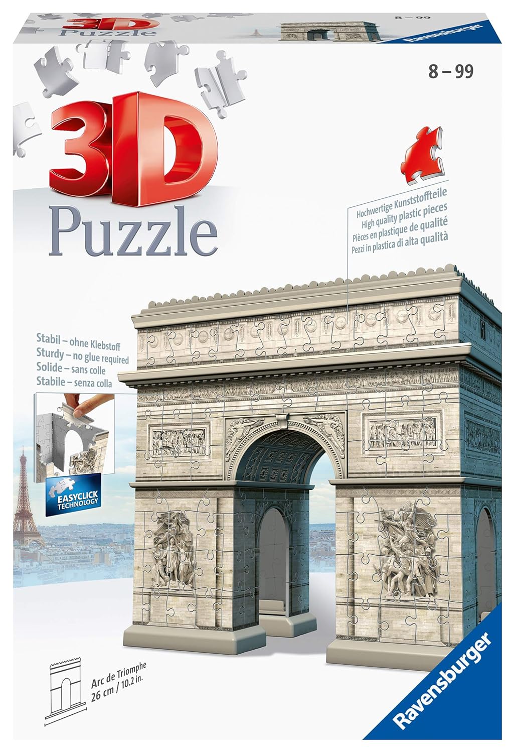 Ravensburger 3D pusle 216 tk Triumfikaar 1 Ravensburger 3D pusle 216 tk Triumfikaar