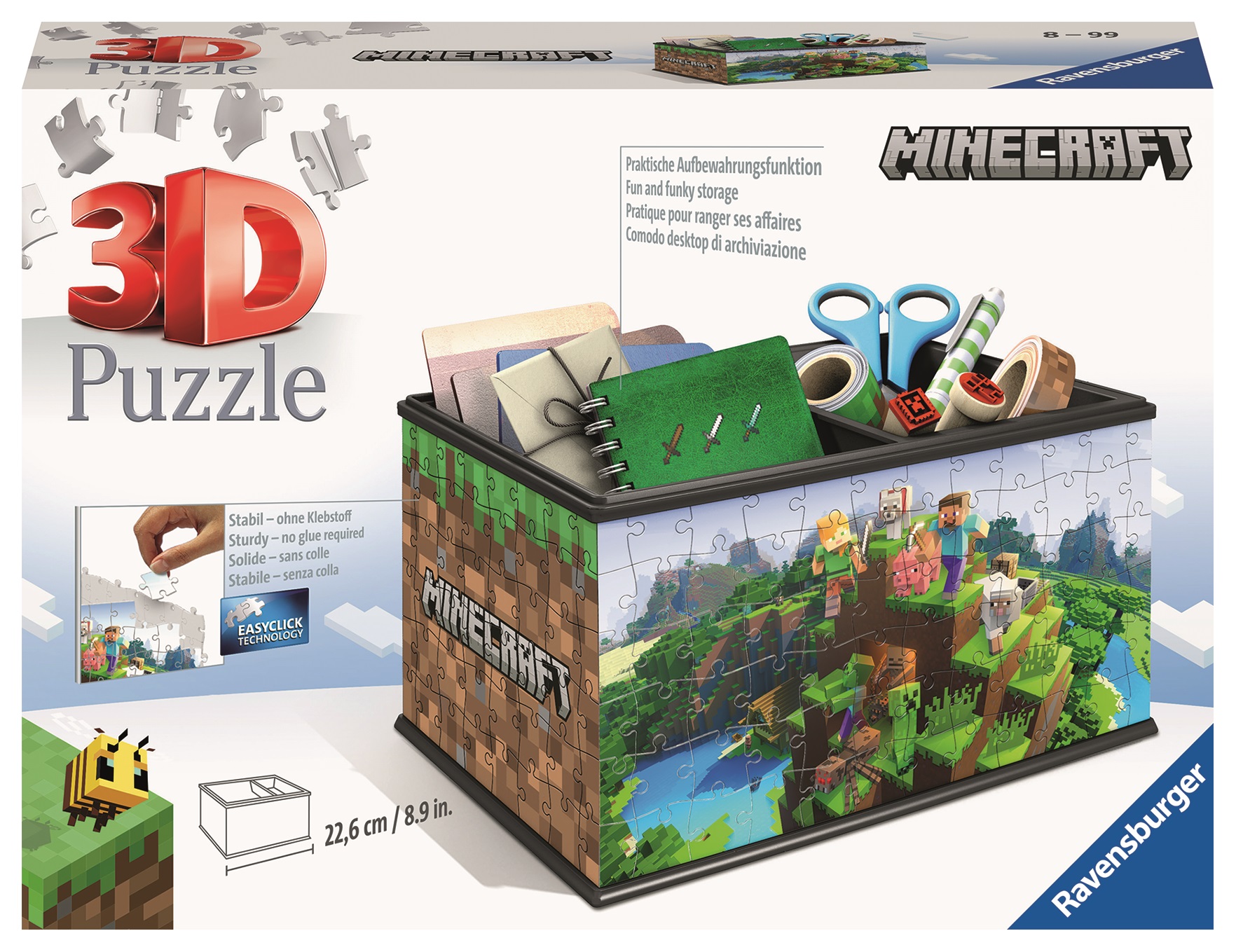 Ravensburger 3D pusle hoiukarp Minecraft 1 Ravensburger 3D pusle hoiukarp Minecraft