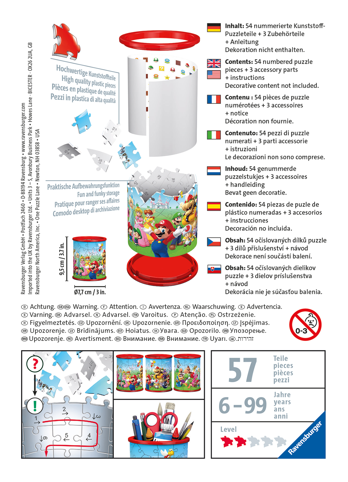 Ravensburger 3D pusle pliiatsitops Super Mario 3 Ravensburger 3D pusle pliiatsitops Super Mario - Image 3