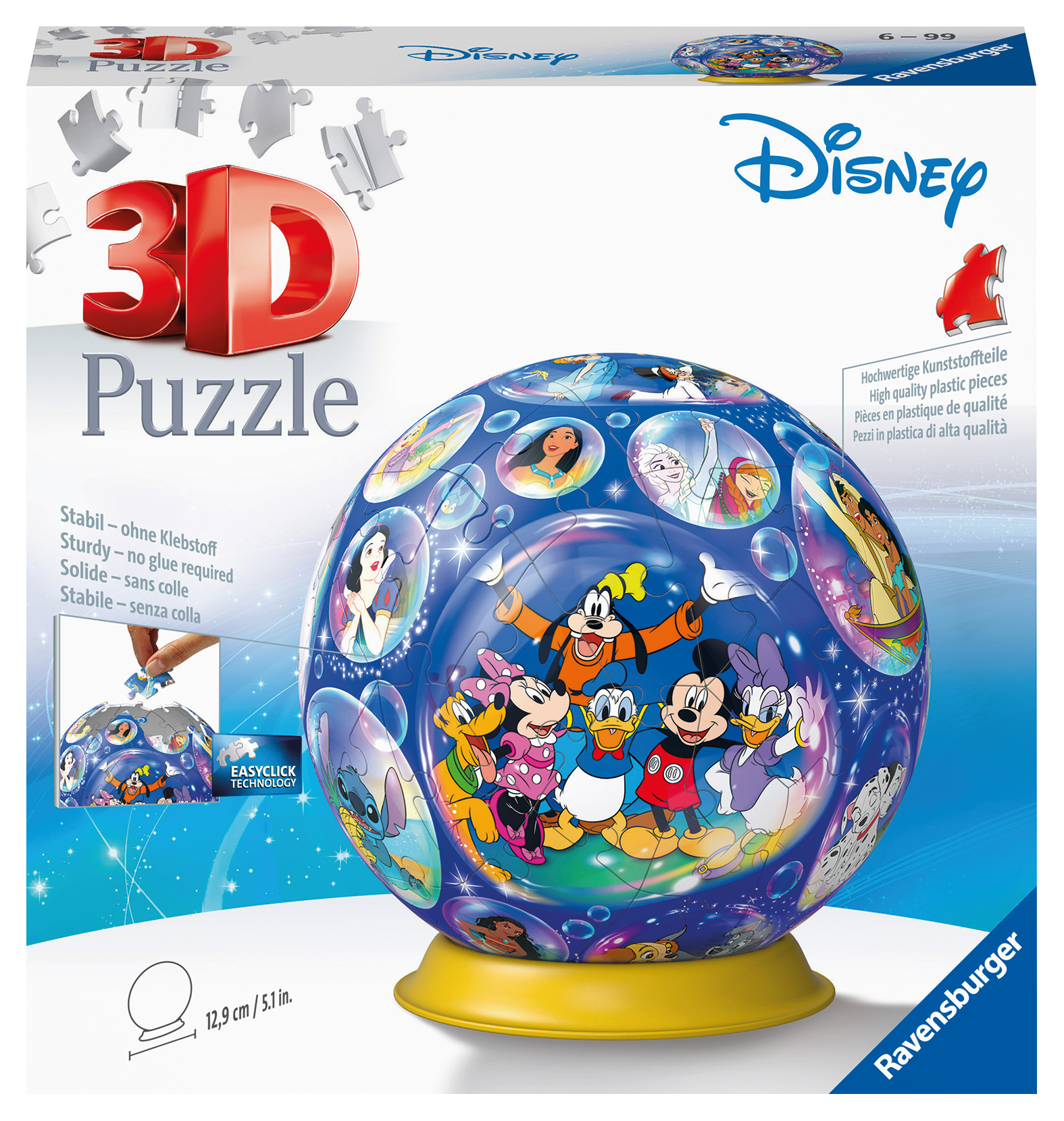 Ravensburger 3D puslepall 72 tk Disney tegelased 1 Ravensburger 3D puslepall 72 tk Disney tegelased