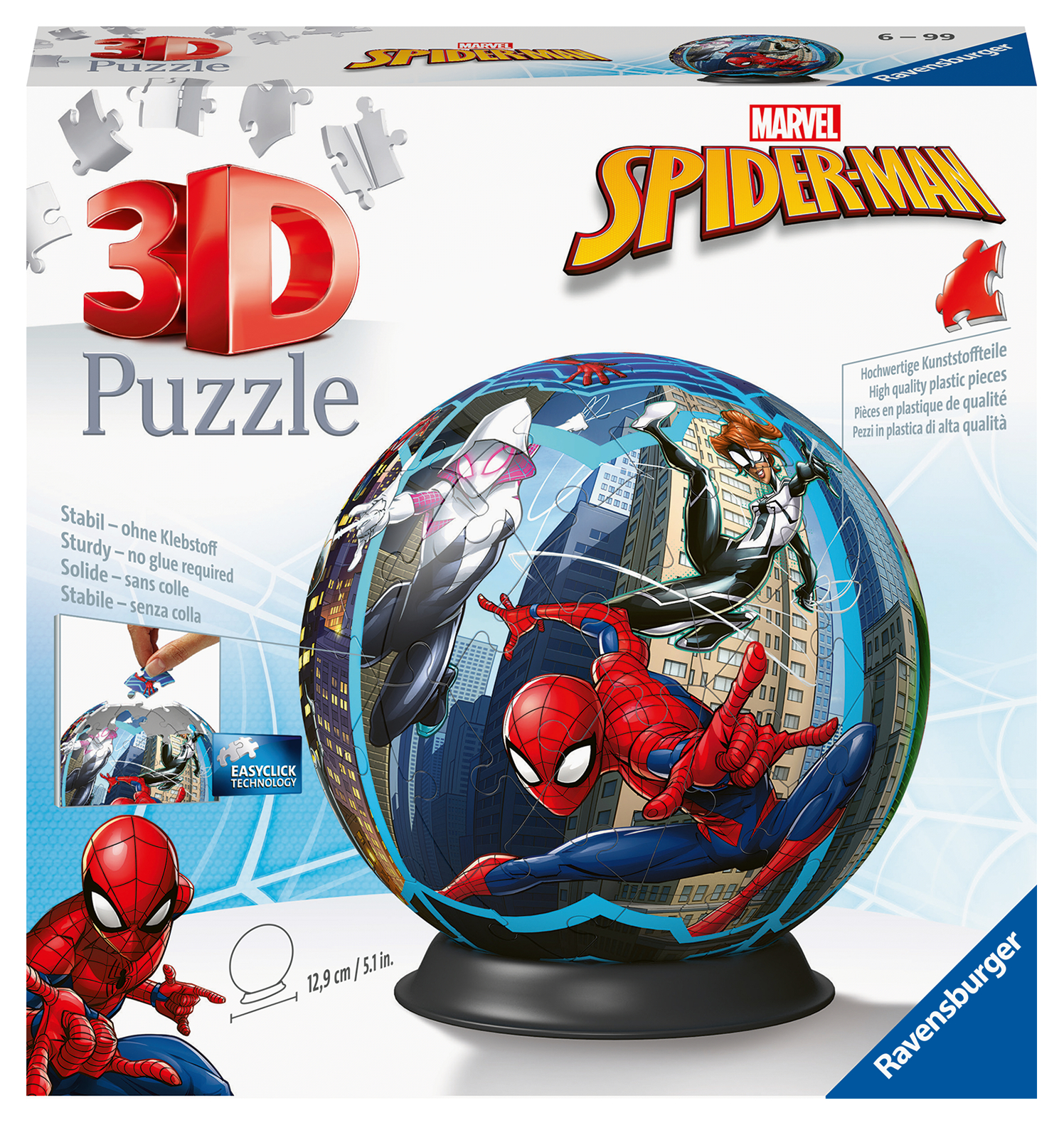 Ravensburger 3D puslepall 72 tk Spiderman 1 Ravensburger 3D puslepall 72 tk Spiderman