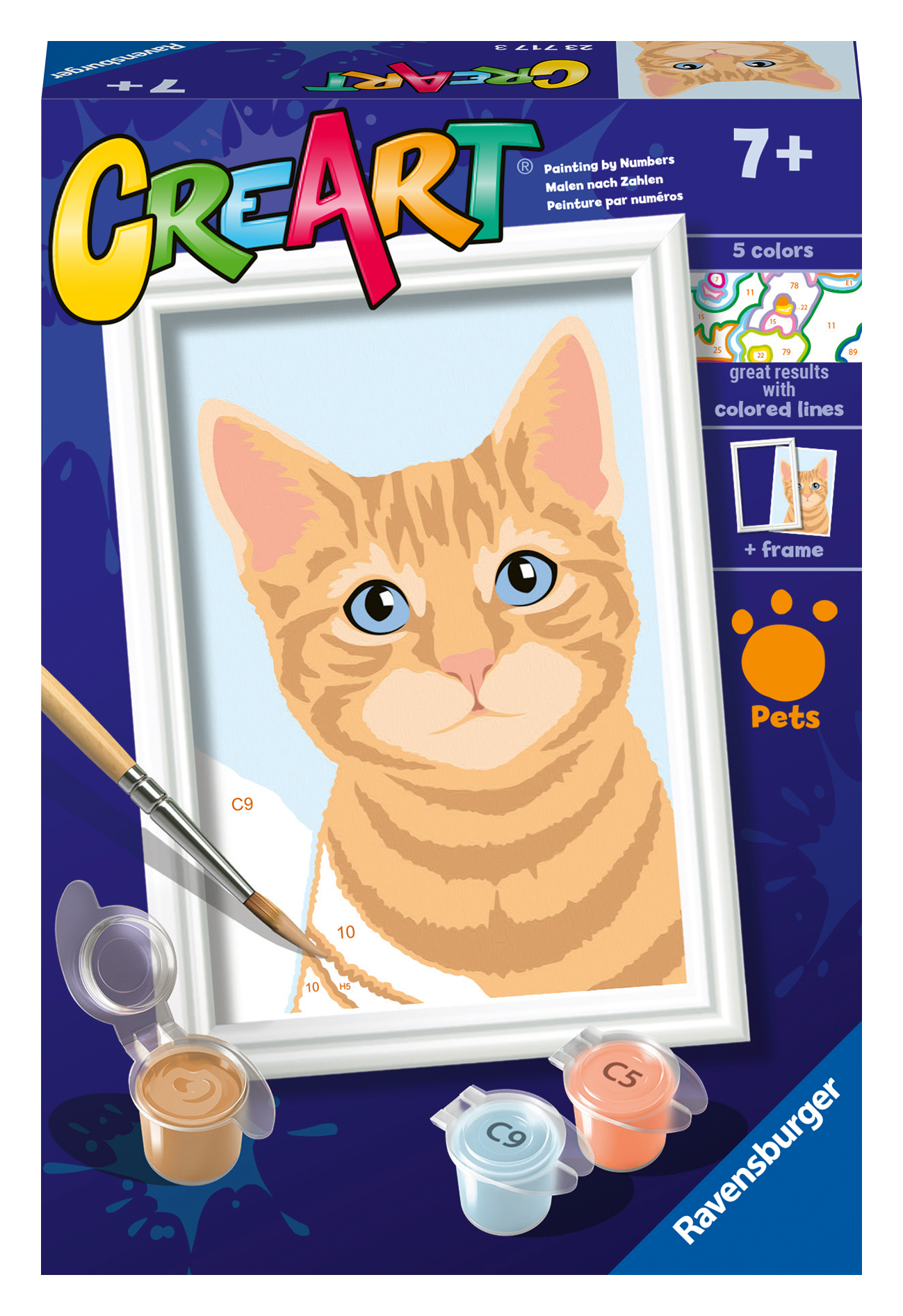 Ravensburger maalimine numbrite järgi Oranž Tabby 1 Ravensburger maalimine numbrite järgi Oranž Tabby