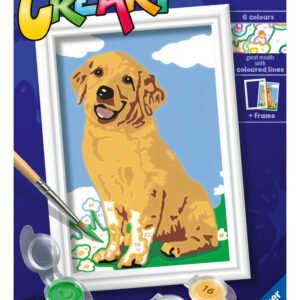 Ravensburger maalimine numbrite järgi Sõbralik retriiver