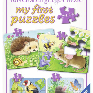 Ravensburger minu esimene pusle 2-4-6-8 tk Siil, hiir, lind ja mutt