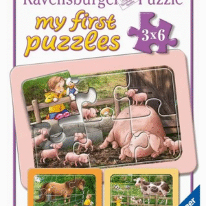 Ravensburger minu esimene pusle 3x6 tk Taluloomade beebid