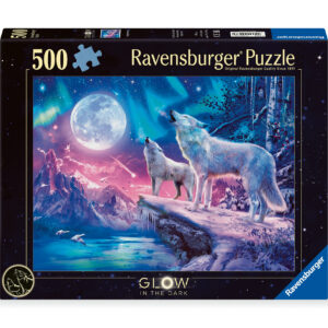 Ravensburger pimedas helendav pusle 500 tk: hundid virmalistes