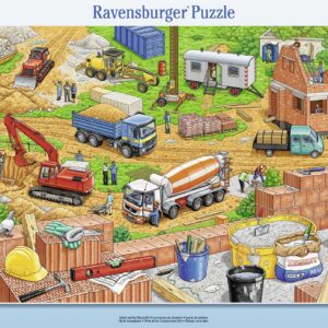 Ravensburger plaatpusle 12 tk Ehitusmasinad