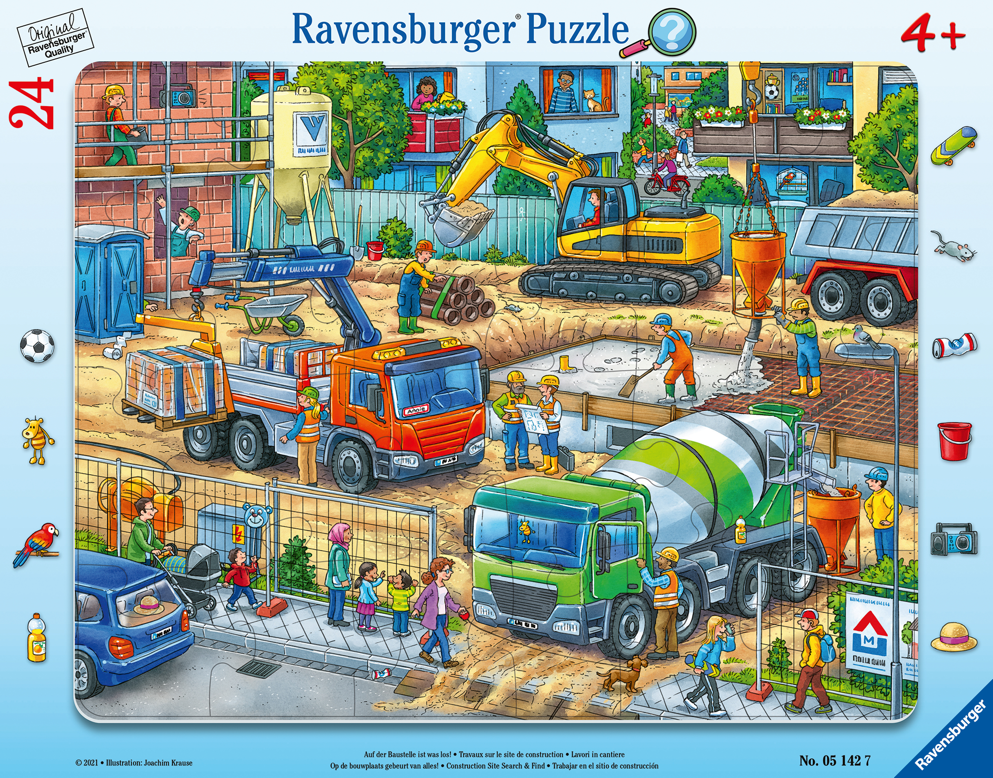 Ravensburger plaatpusle 24 tk ehitusplats 1 Ravensburger plaatpusle 24 tk ehitusplats