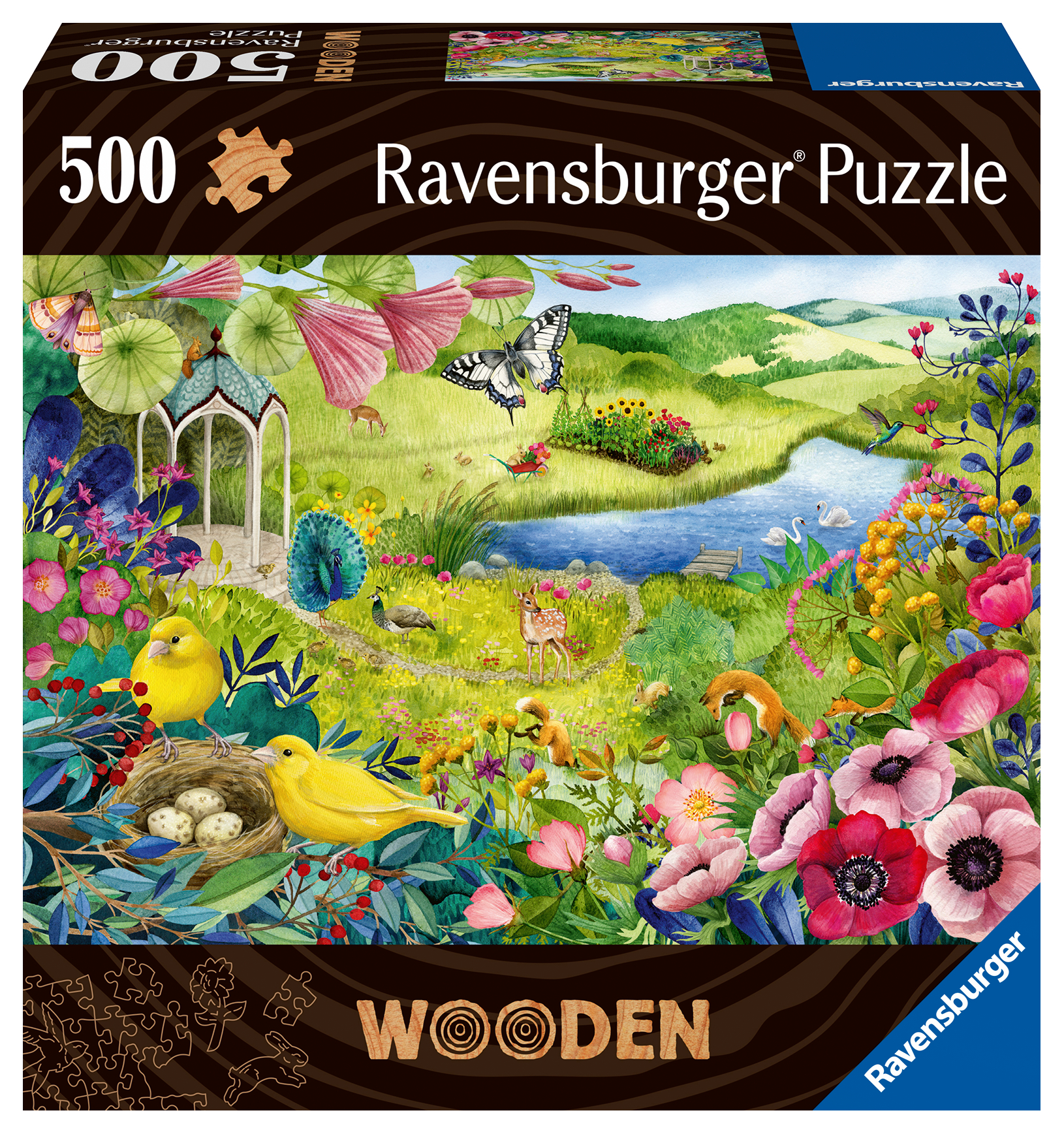 Ravensburger puidust pusle 500 tk Imeline loodus