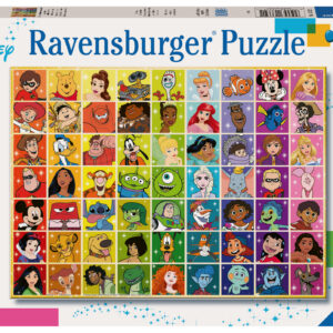 Ravensburger pusle 100 tk Disney mitu tegelast