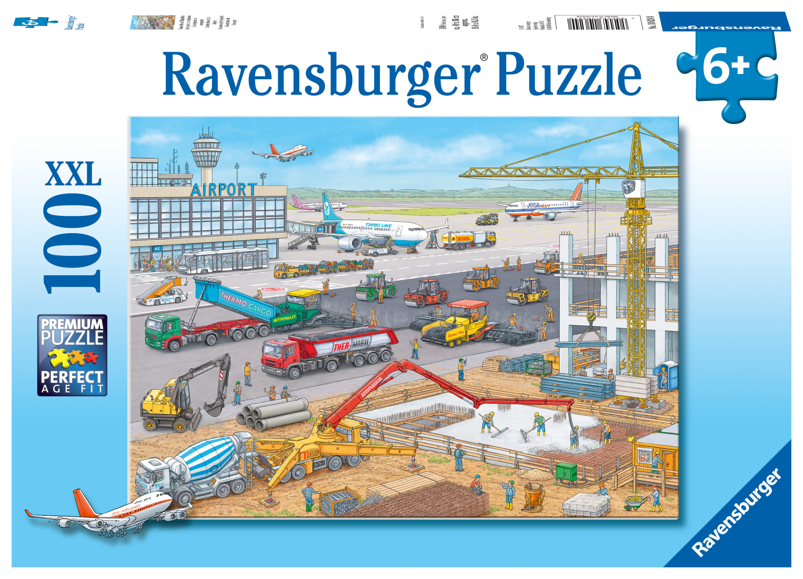 Ravensburger pusle 100 tk Ehitusplats lennujaamas 1 Ravensburger pusle 100 tk Ehitusplats lennujaamas