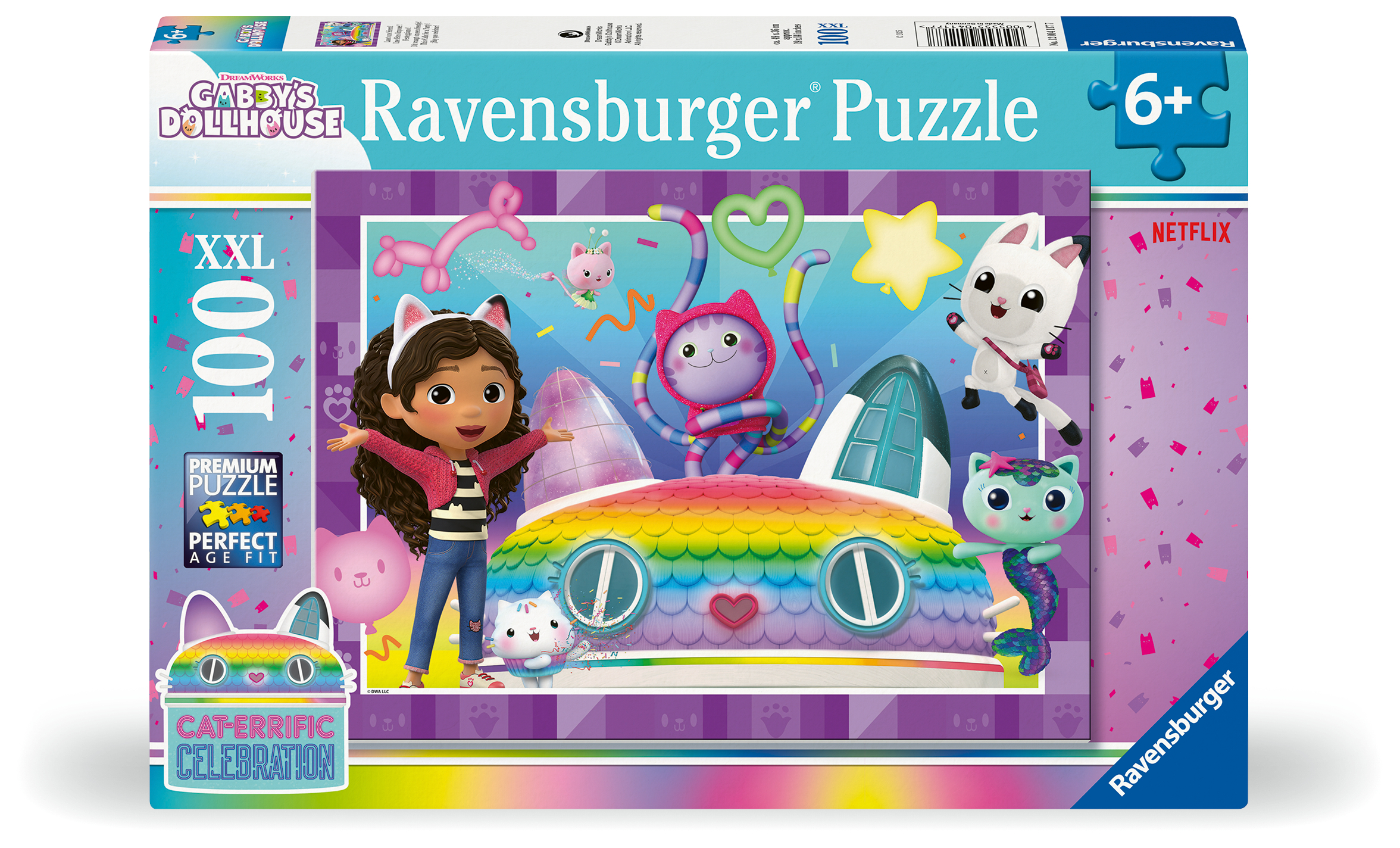 Ravensburger pusle 100 tk: Gabby ja sõbrad 1 Ravensburger pusle 100 tk: Gabby ja sõbrad